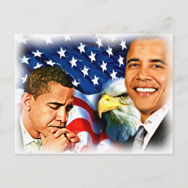Carte Postale 44ème et 45ème Président Barack Obama_ (Devant)