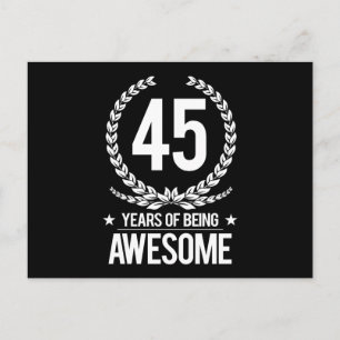 Carte Postale 45e anniversaire (45 ans d'être génial)