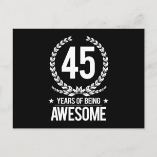 Carte Postale 45e anniversaire (45 ans d'être génial)