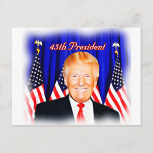 Carte Postale 45e Président-Donald Trump _