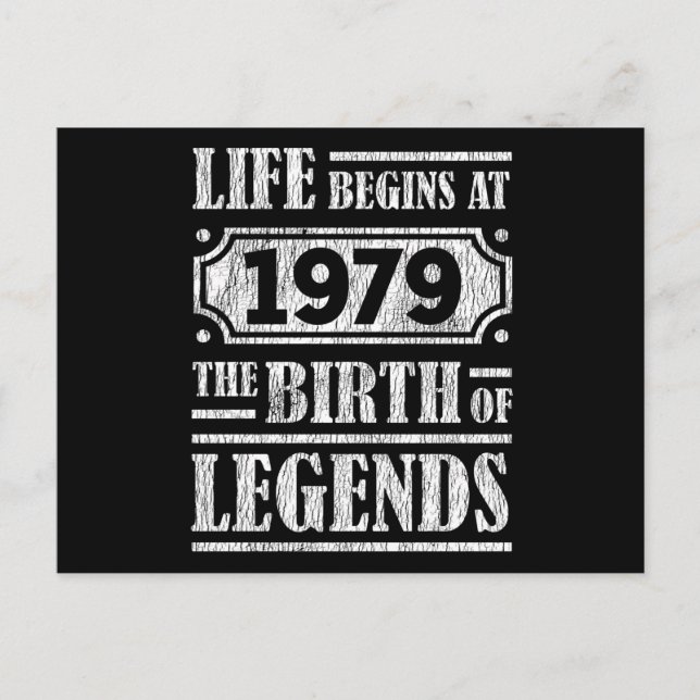 Carte Postale 46 Ans 1979 Naissance d'une Légende 46ème Annivers (Devant)