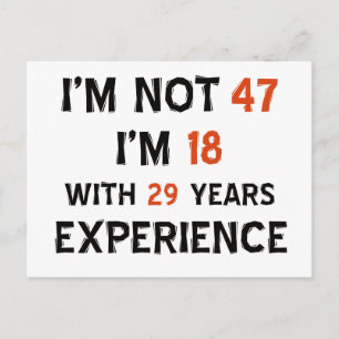 Carte Postale 47e anniversaire