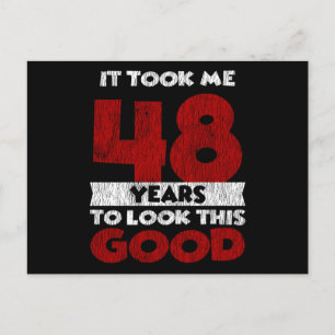 Carte Postale 48 ans Joyeux Anniversaire Me Fait Paraître Beau 4