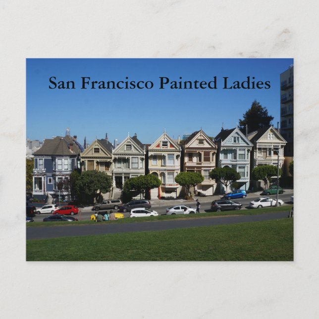 Carte postale #4-1 des San Francisco Painted Ladie (Devant)