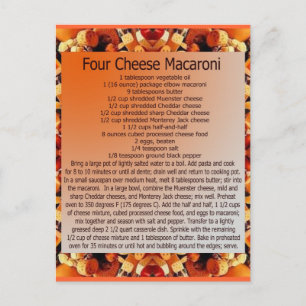 Carte Postale 4 fromage mac