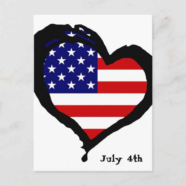 Carte Postale 4 juillet (Devant)