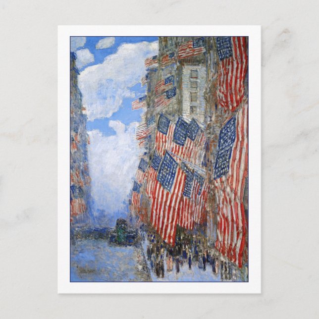 Carte Postale 4 juillet 1916 par Childe Hassam (Devant)