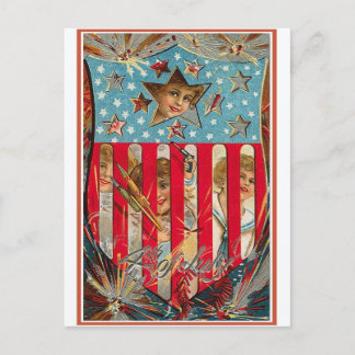 Carte Postale 4 juillet - Art Vintage