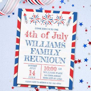 Carte Postale 4 juillet Fête de l'Indépendance de la Famille Amé