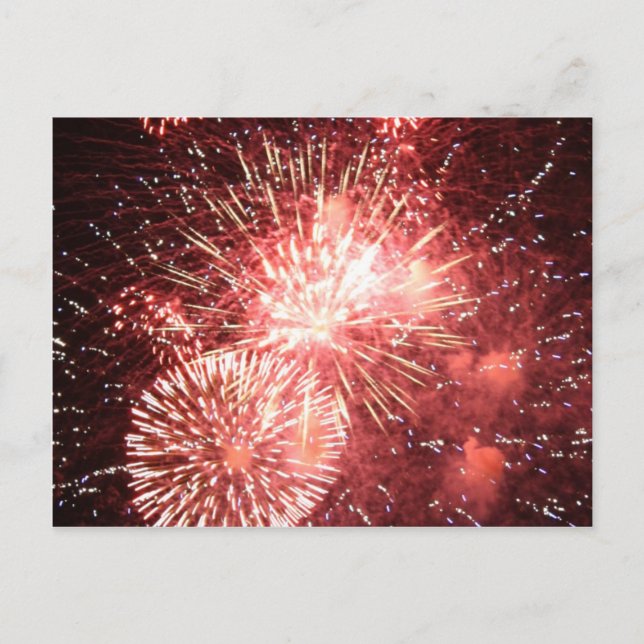 Carte Postale 4 juillet Feu d'artifice 2011 (Devant)