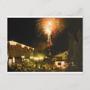 Carte Postale 4 juillet Fireworks Aspen CO