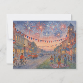Carte Postale 4 juillet Joyeuse fête de l'indépendance