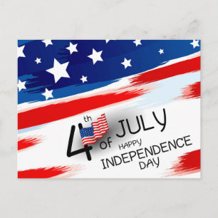Carte Postale 4 juillet Joyeux Jour de l'Indépendance