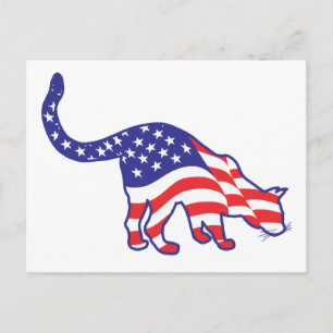 Carte Postale 4 juillet Kitty Cats