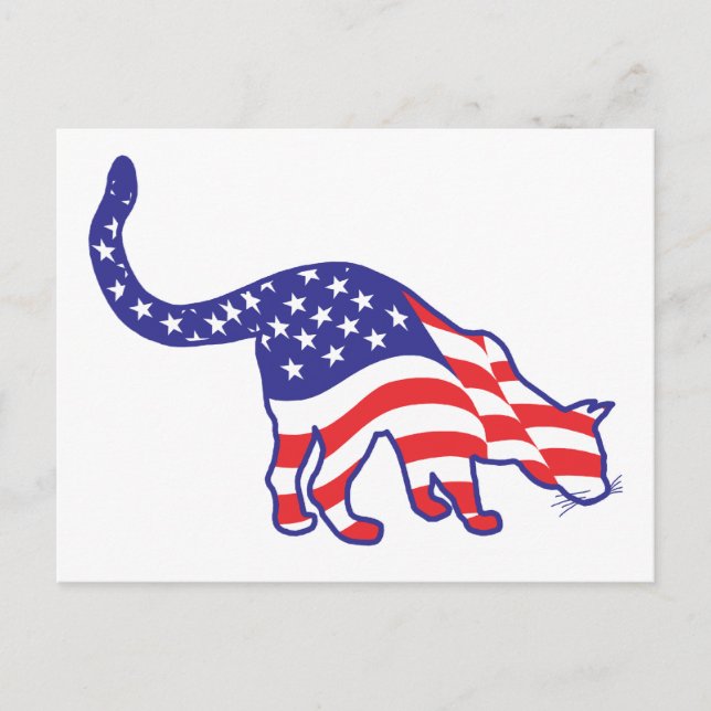 Carte Postale 4 juillet Kitty Cats (Devant)