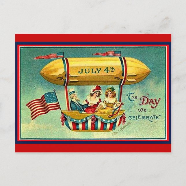 Carte Postale 4 juillet - Le Jour que nous célébrons (Devant)