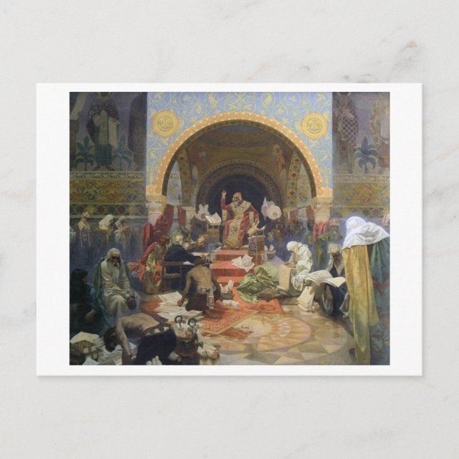 Carte Postale #4 Le tsar Siméon bulgare, Mucha (Devant)