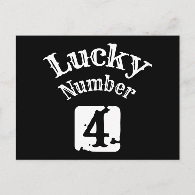 Carte Postale 4 - Lucky Numéro 4 Chuck (Devant)