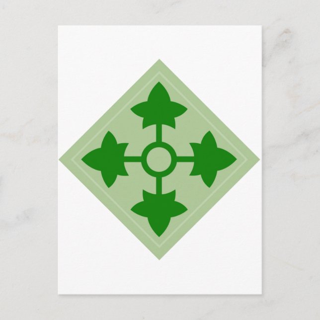 Carte Postale 4th Infantry (Devant)