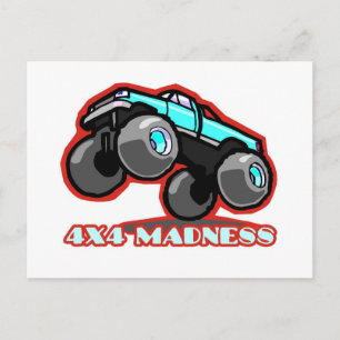 Carte Postale 4x4 Folie : Sauts hors route Monster Truck