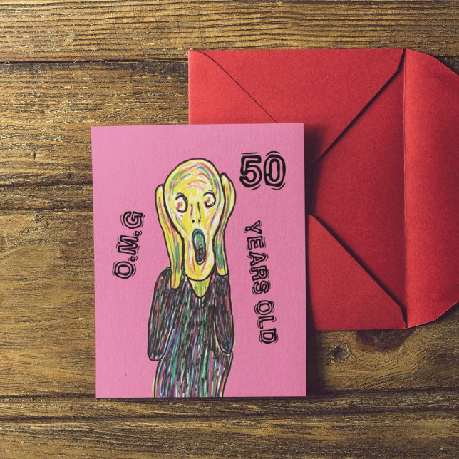 Carte Postale 50 ans anniversaire tout âge   (Créateur téléchargé)