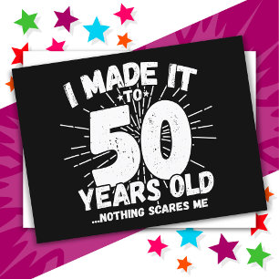 Carte Postale 50 Ans Memes Sarcastique Drôle Anniversaire 50 Ans