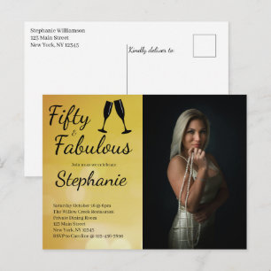 Carte Postale 50 et Fabuleux Fête d'anniversaire 50 ans