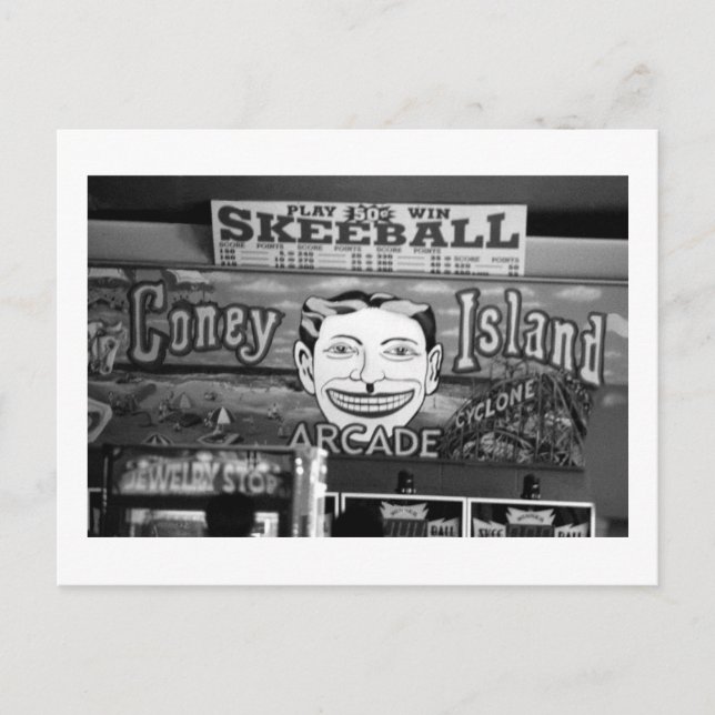 Carte postale '50c Skeeball' (Coney Island, NY) (Devant)
