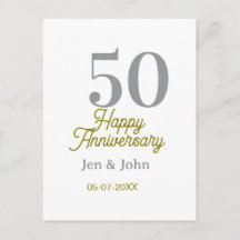 50e anniversaire de bonheur nom date argent or dat