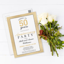 50e anniversaire de mariage À 50 ans de fête