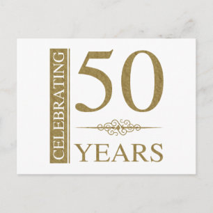 Carte Postale 50e anniversaire du Mariage