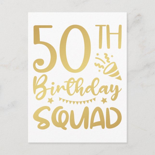 Carte Postale 50e Anniversaire Escouade 50 (Devant)