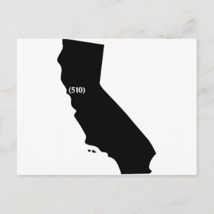 Carte Postale 510 Indicatif régional, Californie, Baie