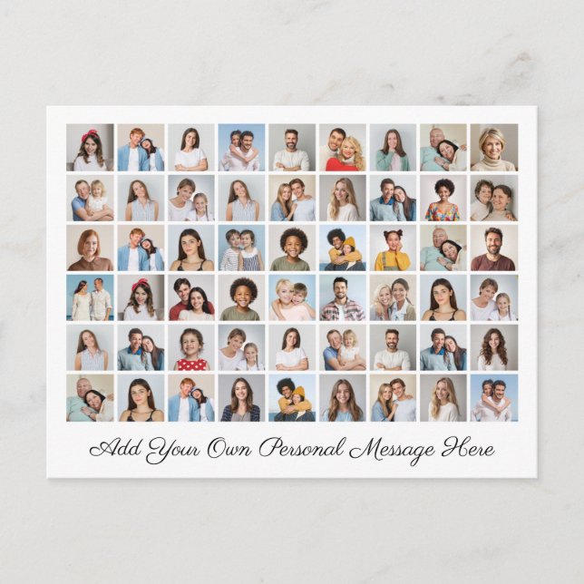 Carte Postale 54 Collage photo Ajouter votre propre message  (Devant)
