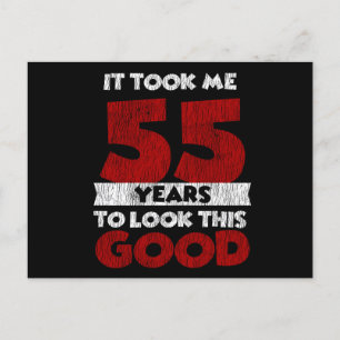 Carte Postale 55 ans Joyeux Anniversaire M'a Fait Paraître Beau 