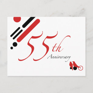 Carte Postale 55e anniversaire (mod birds)