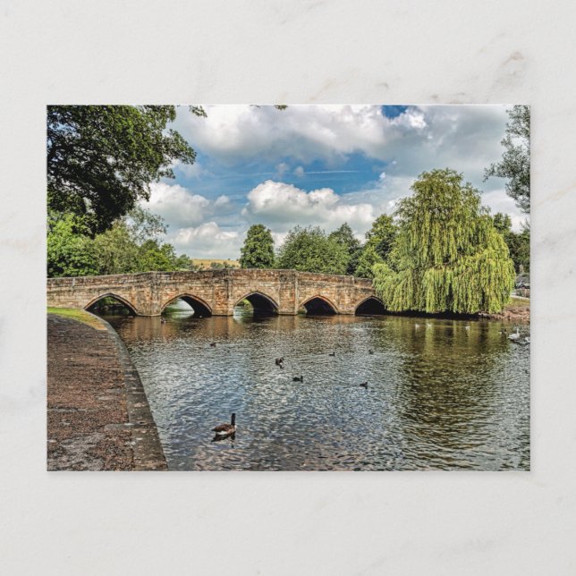 Carte Postale 5 arches du pont Bakewell (Devant)