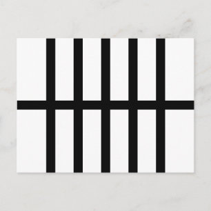Carte Postale 5 lignes noires biscuites