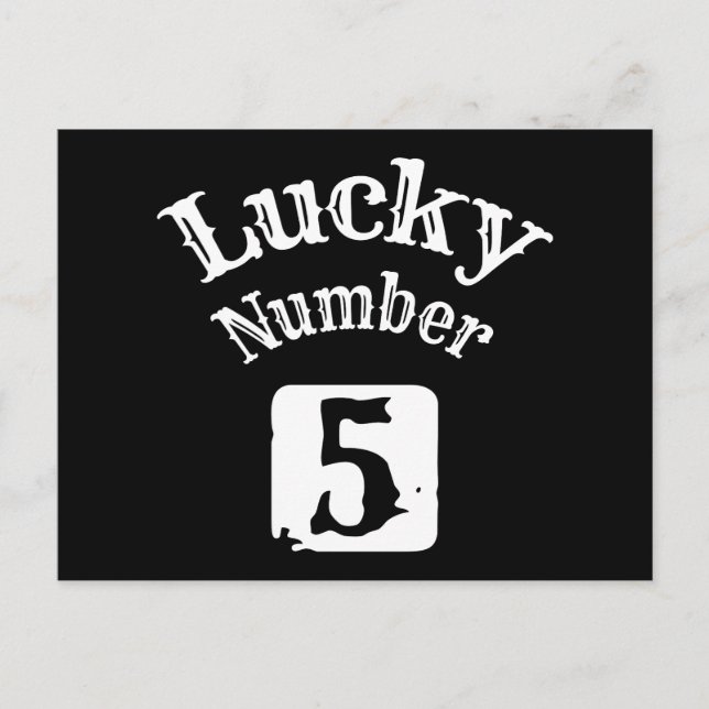 Carte Postale 5 - Lucky Numéro 5 Chuck (Devant)