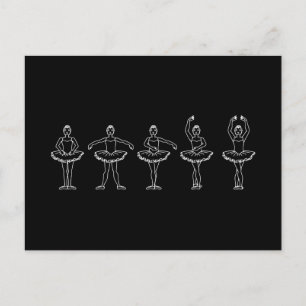 Carte Postale 5 Positions de ballet