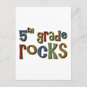 Carte Postale 5e année Rocks Cinquième