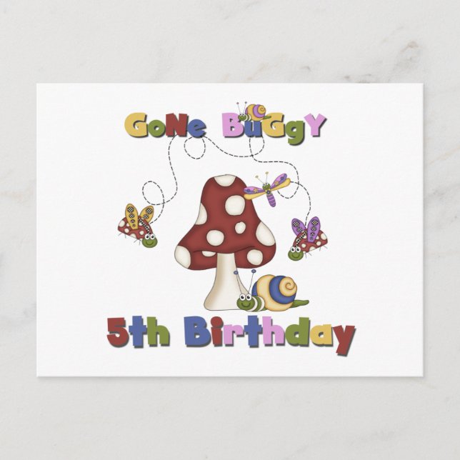 Carte Postale 5e Bogue Anniversaire Tshirts et cadeaux (Devant)