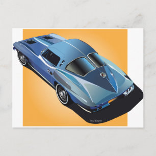 Carte Postale 63_Fenêtre fractionnée_Zone bleujaune