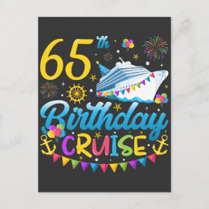 Carte Postale 65e anniversaire Croisière B-Day Party