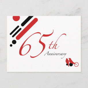 Carte Postale 65e anniversaire (oiseaux mods)