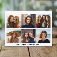 6 Collage de photos Texte facultatif -- CAN Modifi