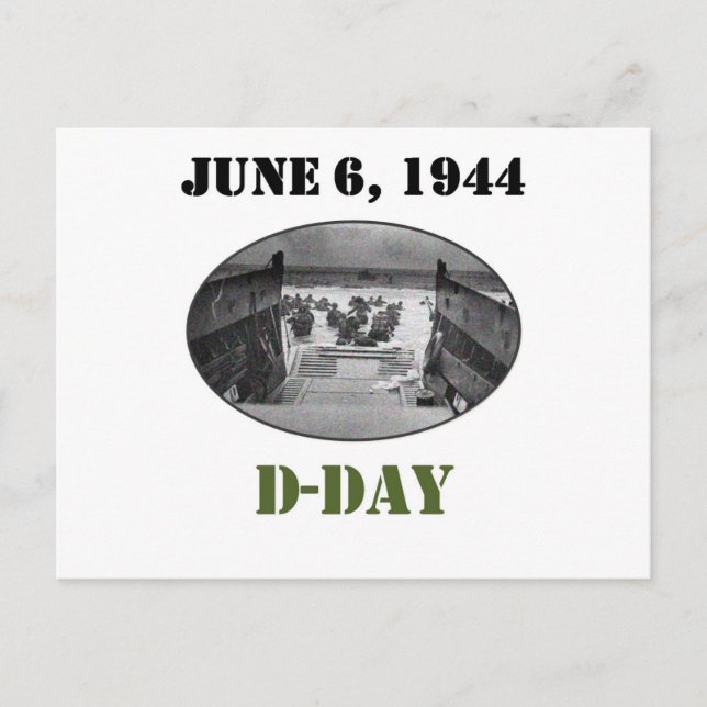 Carte Postale 6 juin 1944 : Jour J (Devant)