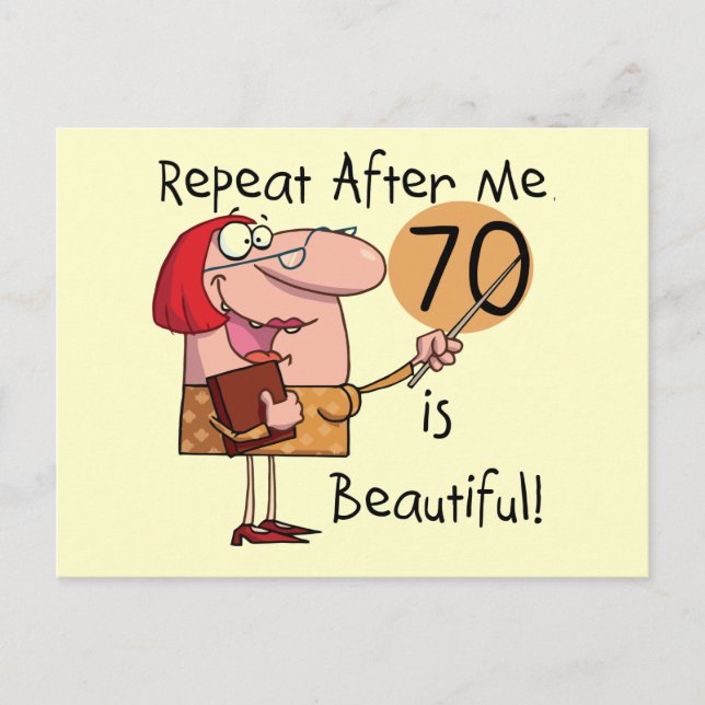 Carte Postale 70 est de Beaux Tshirts et cadeaux (Devant)