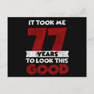 Carte Postale 77 ans Joyeux Anniversaire M'a Fait Paraître Jeune