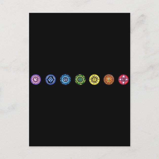 Carte Postale 7 chakras (Devant)